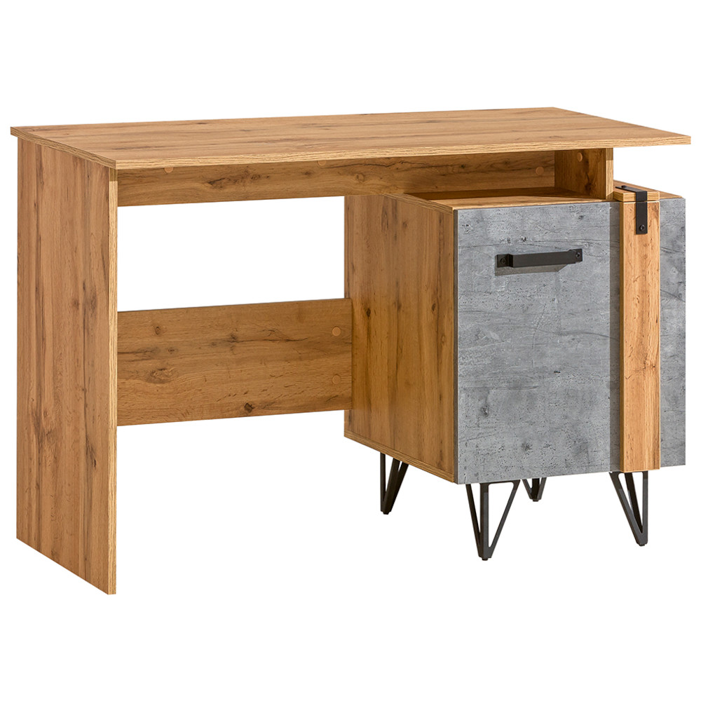 Desk LOFAN 09 wotan oak / millenium concrete