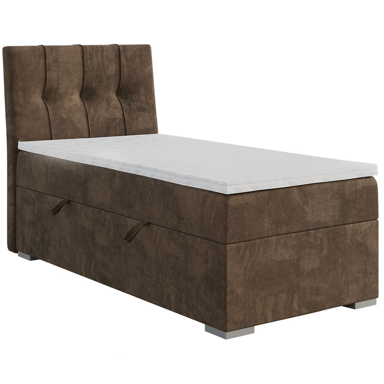 Upholstered bed DANO 90x200 right magic velvet 2205