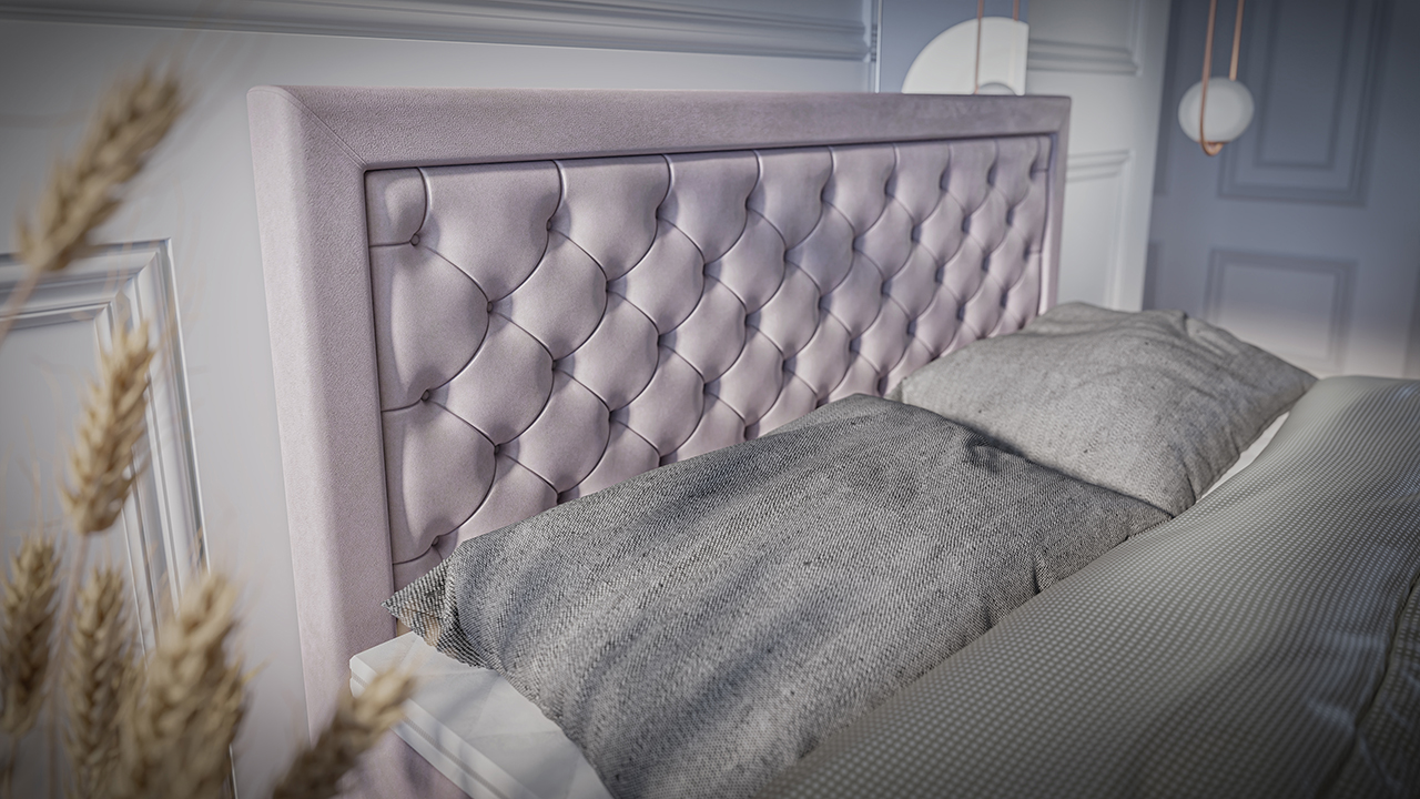 Upholstered bed LUIGGI 140x200 magic velvet 2249