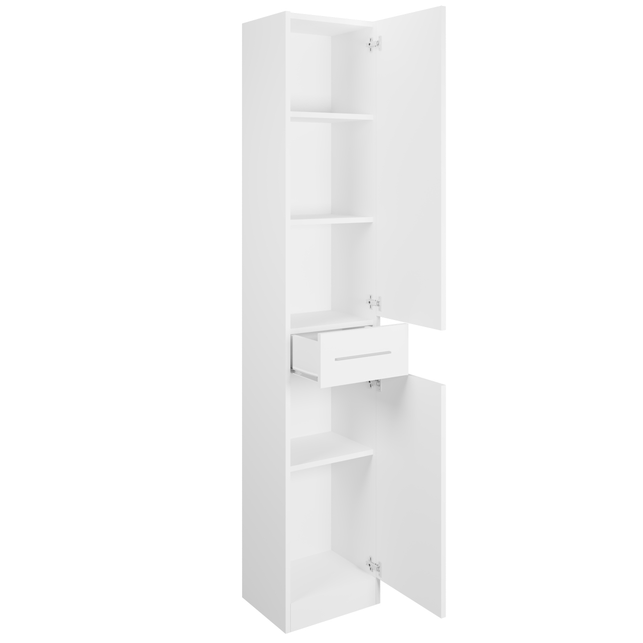 Tall bathroom cabinet SLIM SL1 artisan oak / white