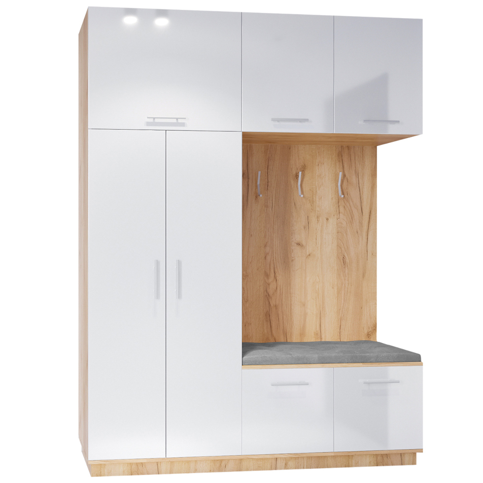 wardrobe right creon 1 craft gold white gloss