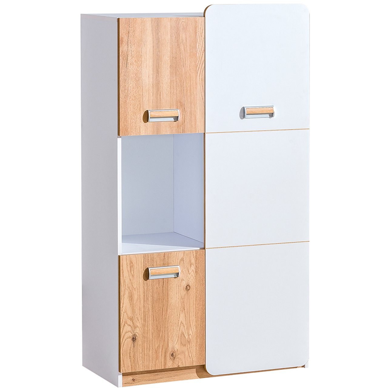 LOREN LR5 Chest of Drawers white/nash oak