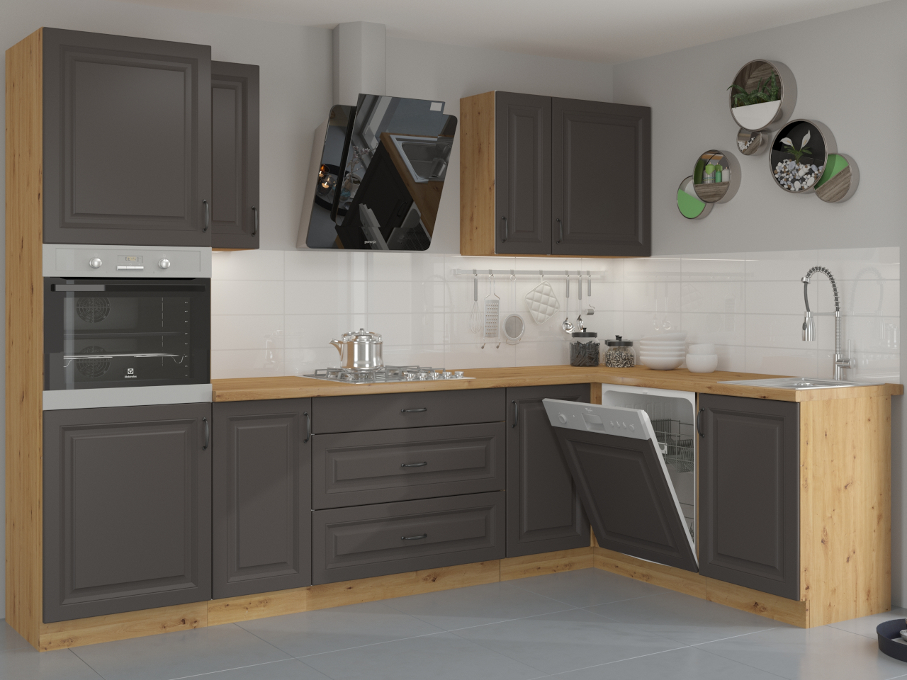 STILO 2 Kitchen Artisan Oak/Graphite