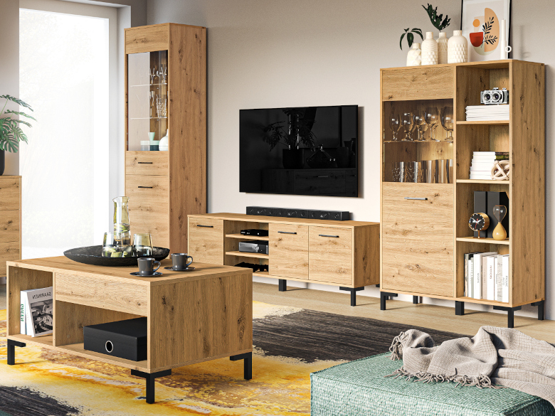 mevia 2 oak artisan living room furniture