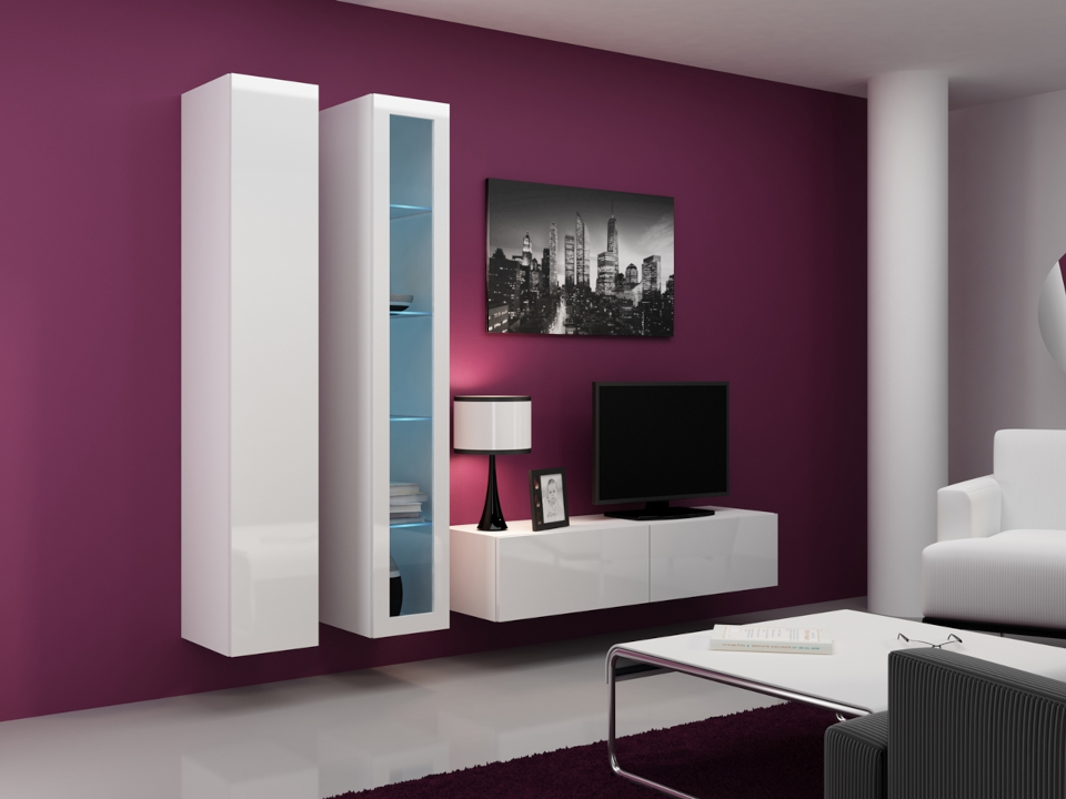 Govi 10 a wall unit, white, glossy