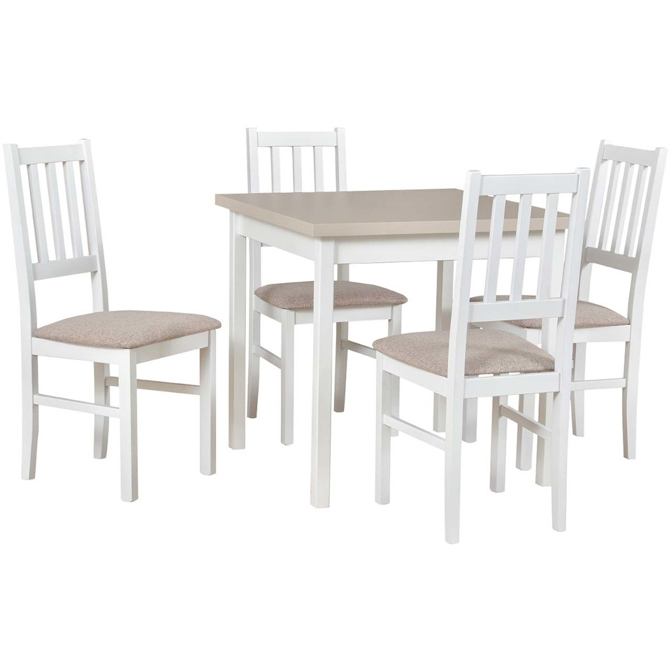 ds9 cashmere laminate table, dk4 chair