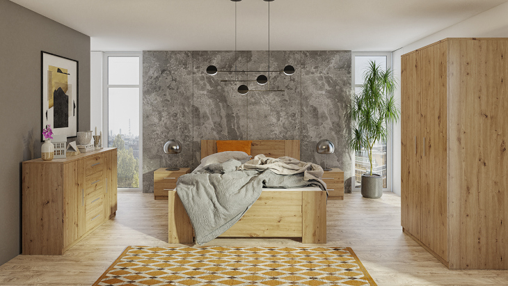 boney 7 oak artisan bedroom