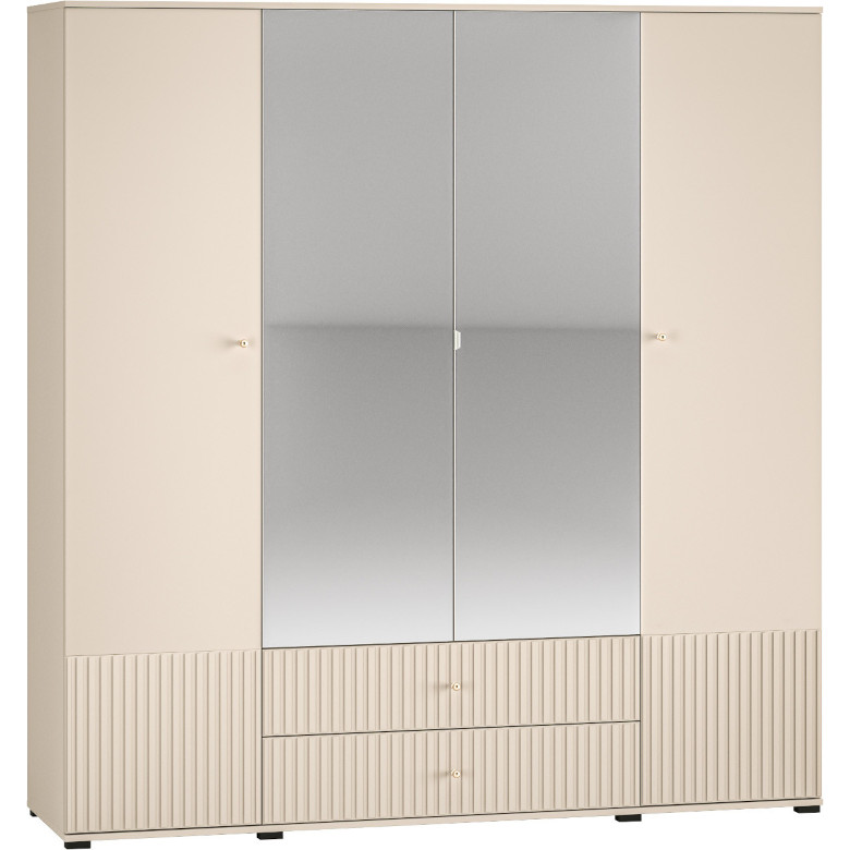 Alvaro 23 Cashmere Mirrored Wardrobe