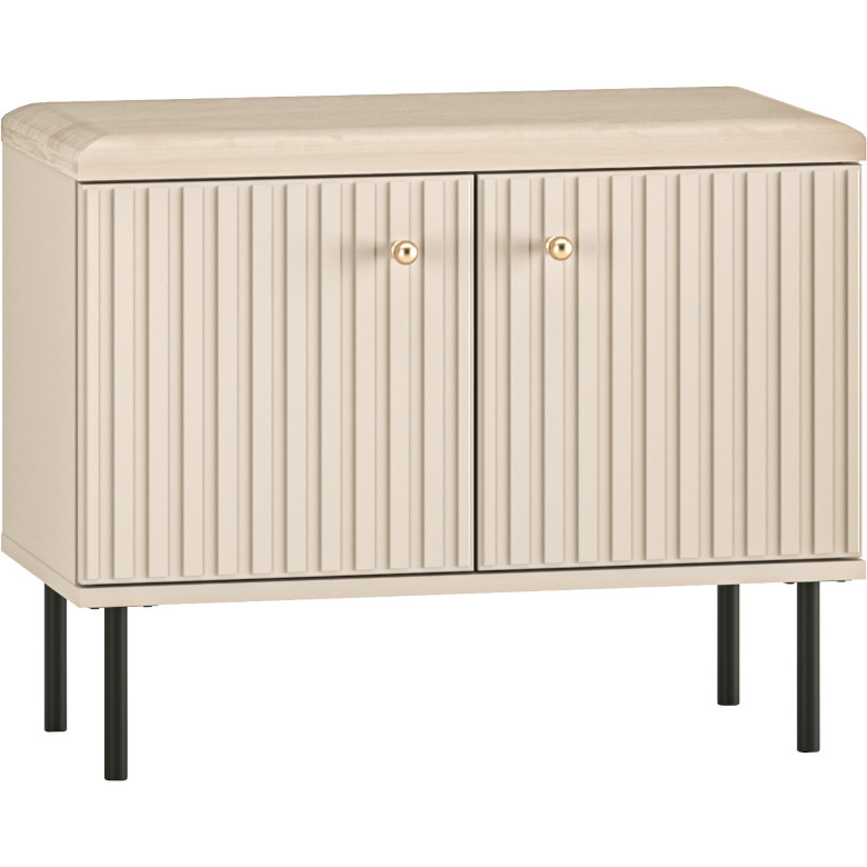 shoe cabinet with seat Alvaro 16 Cashmere