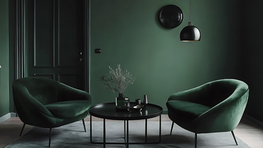 Dark green in the living room and bedroom - the hit of 2025! How to use it in furniture and accessories?