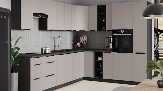 The color of cashmere in the kitchen - what to combine it with and how to introduce it into the interior?