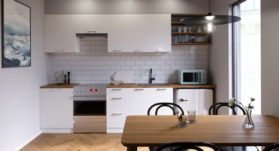 Open kitchen - how to arrange a space that combines functionality with a living room?