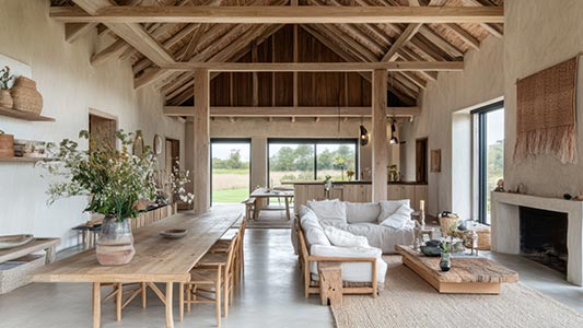 Modern farmhouse style - how to create a cozy interior?