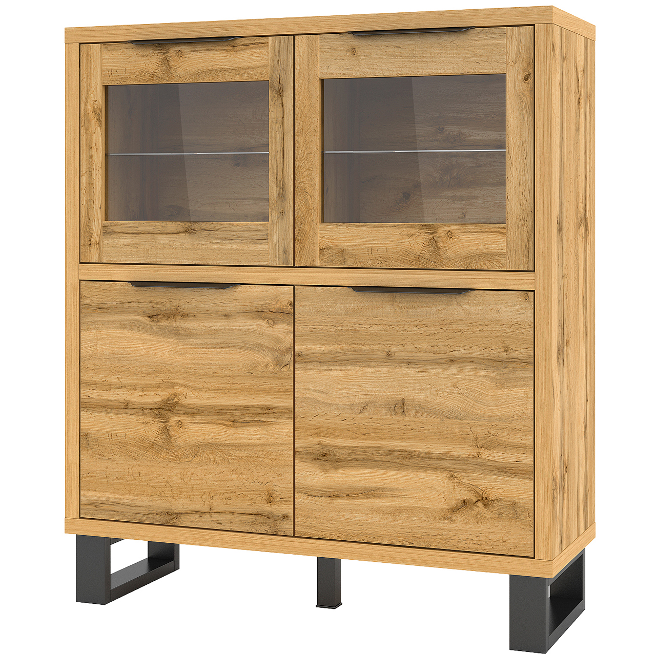 Storage cabinet HALLE HL42 shop oak Furnitop - wotan
