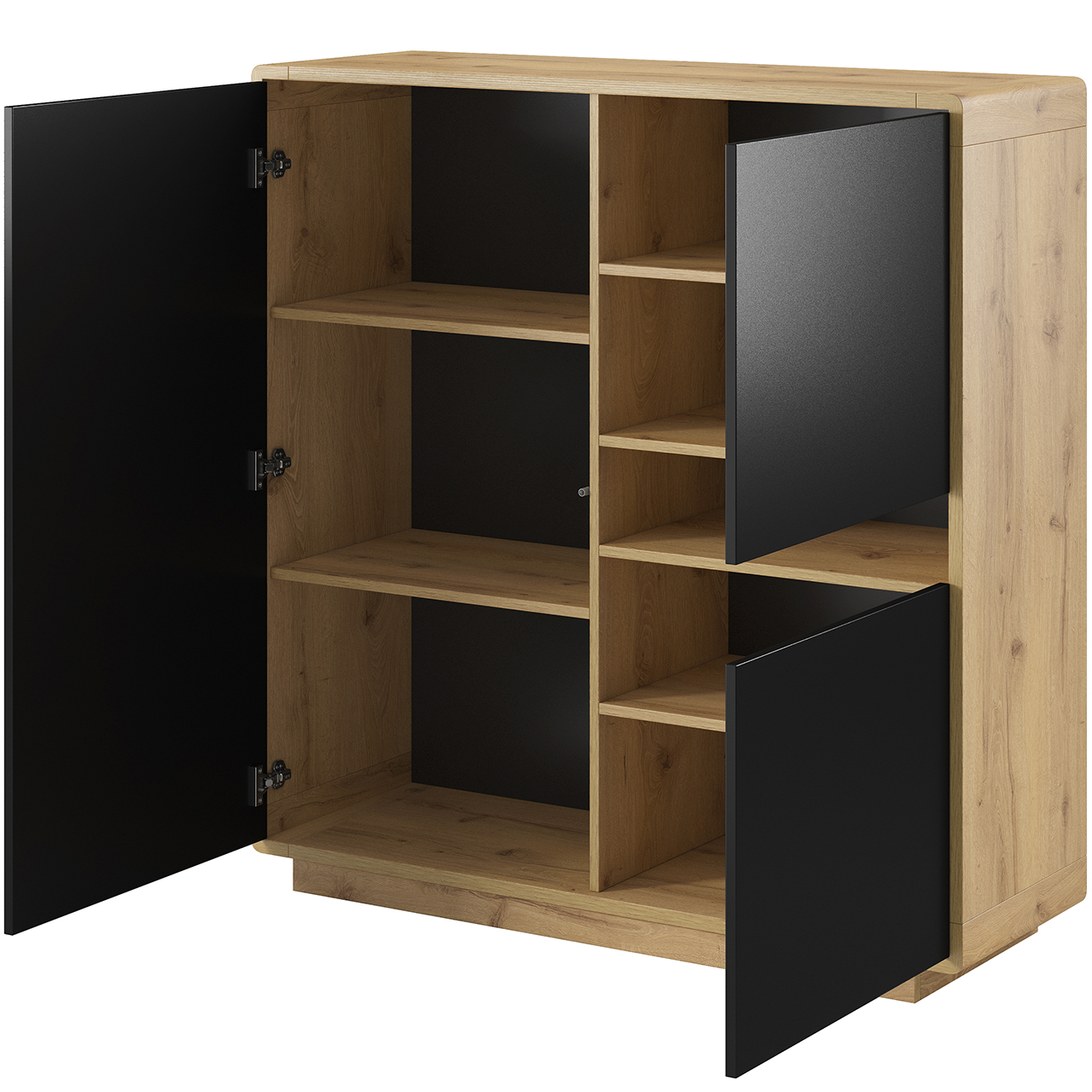 Storage cabinet ASTON AO42 taurus / black - Furnitop shop