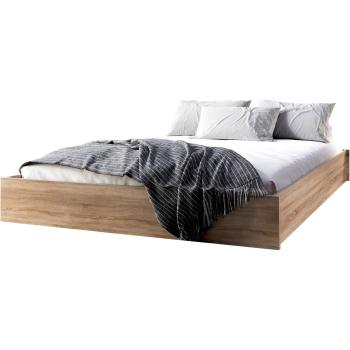 Floor bed 140x200 KISTE sonoma oak