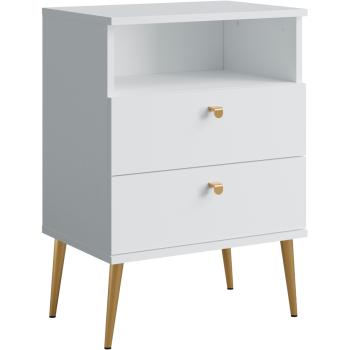 Bedside cabinet HUGH I white