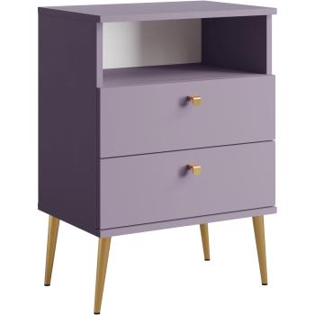 Bedside cabinet HUGH I plum