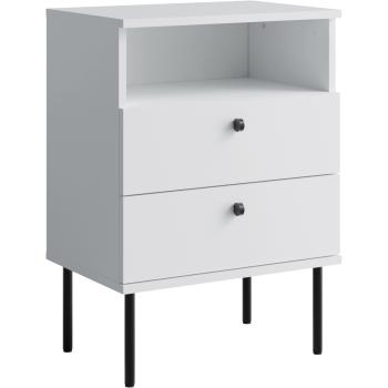 Bedside cabinet HUGH II white