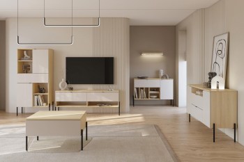 Furniture set DORE 1 lindberg oak / cashmere